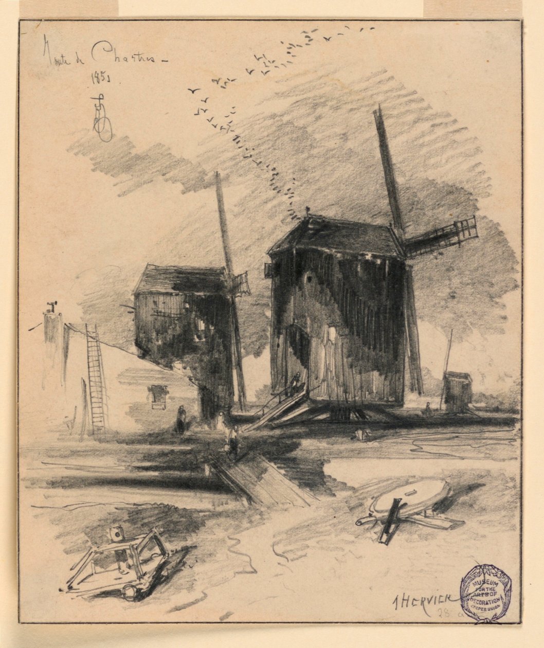 Vindmøller av Louis Adolphe Hervier