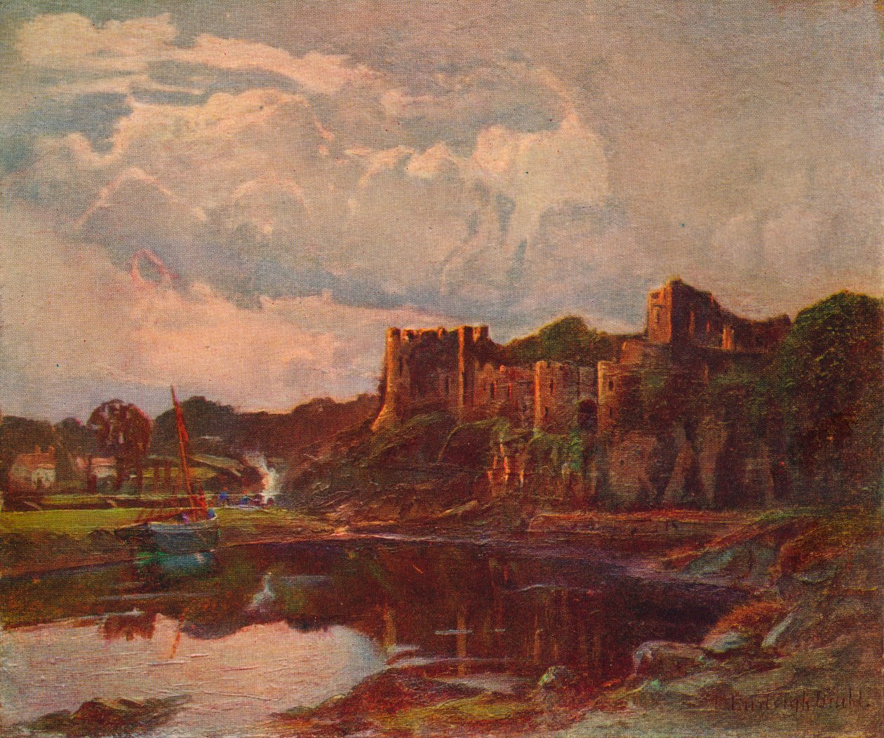 Chepstow Castle, c1862-1924, 1924 av Louis Burleigh Bruhl