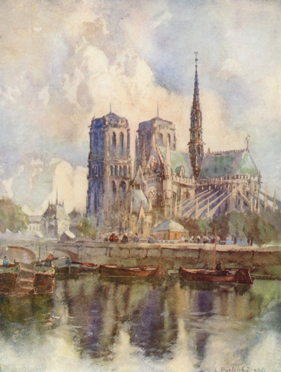 Katedralen i Notre-Dame, Paris av Louis Burleigh Bruhl