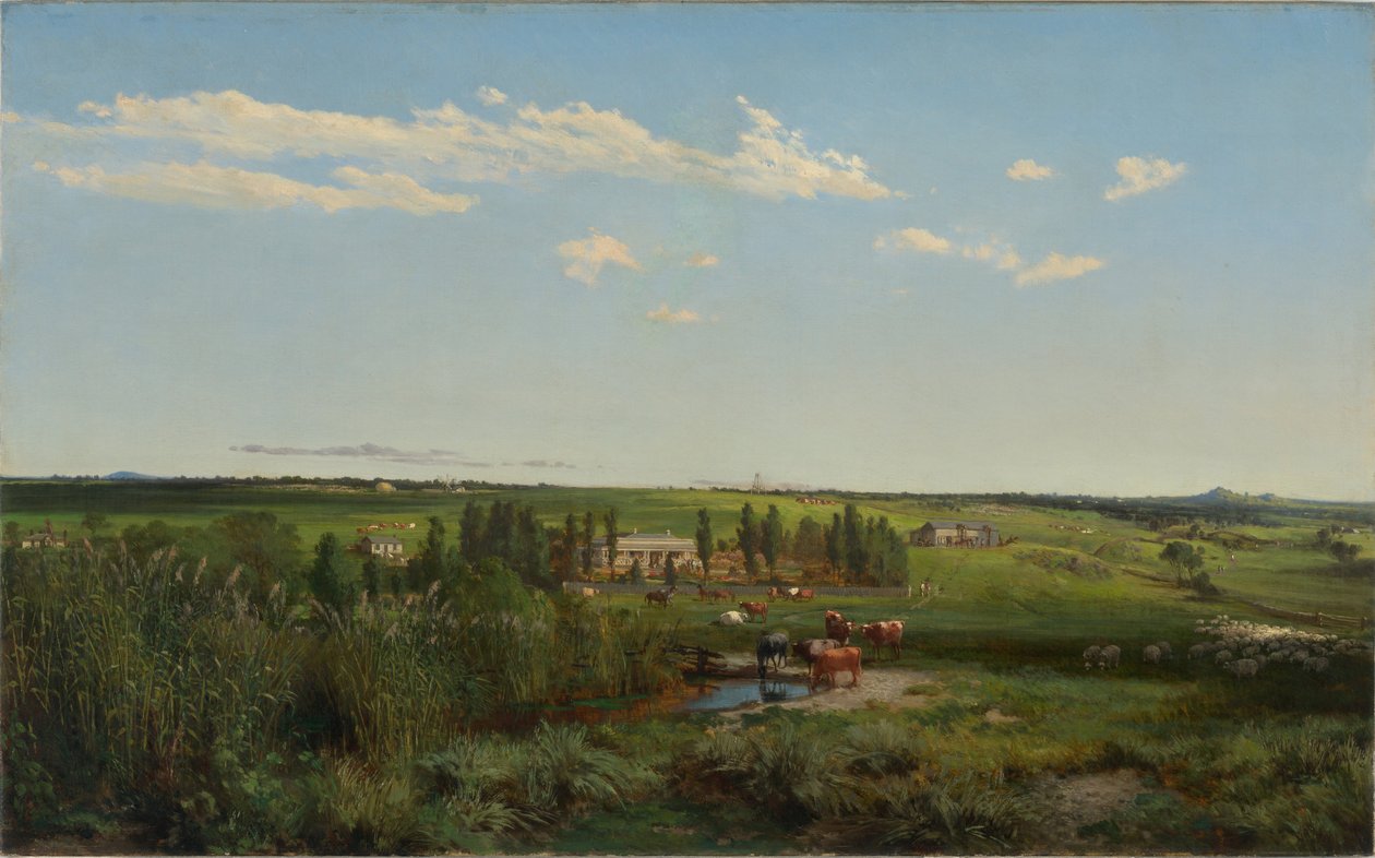 Mount Fyans husmannsplass, 1869 av Louis Buvelot