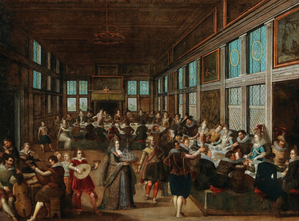 Bryllupsselskap, 1605. av Louis Caullery de