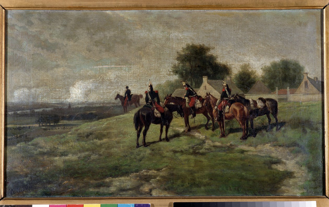 Cuirassiers (maleri) av Louis Charles Bombled