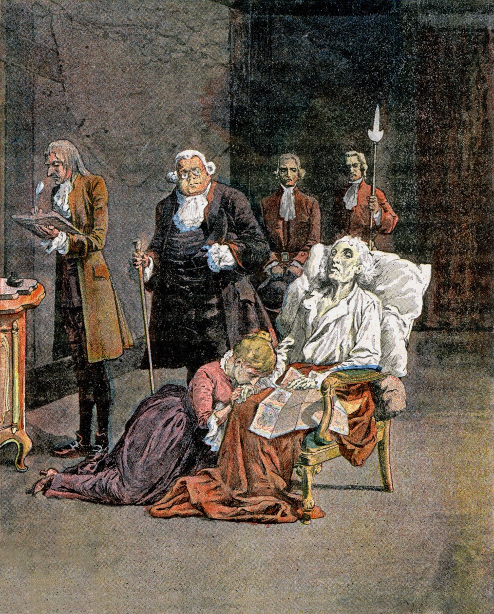 Dupleix død av Louis Charles Bombled