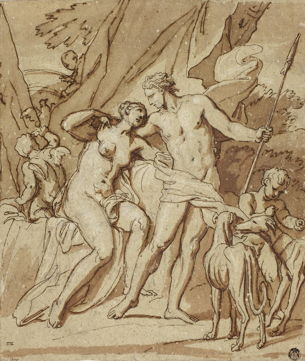 Venus og Adonis av Louis Cheron