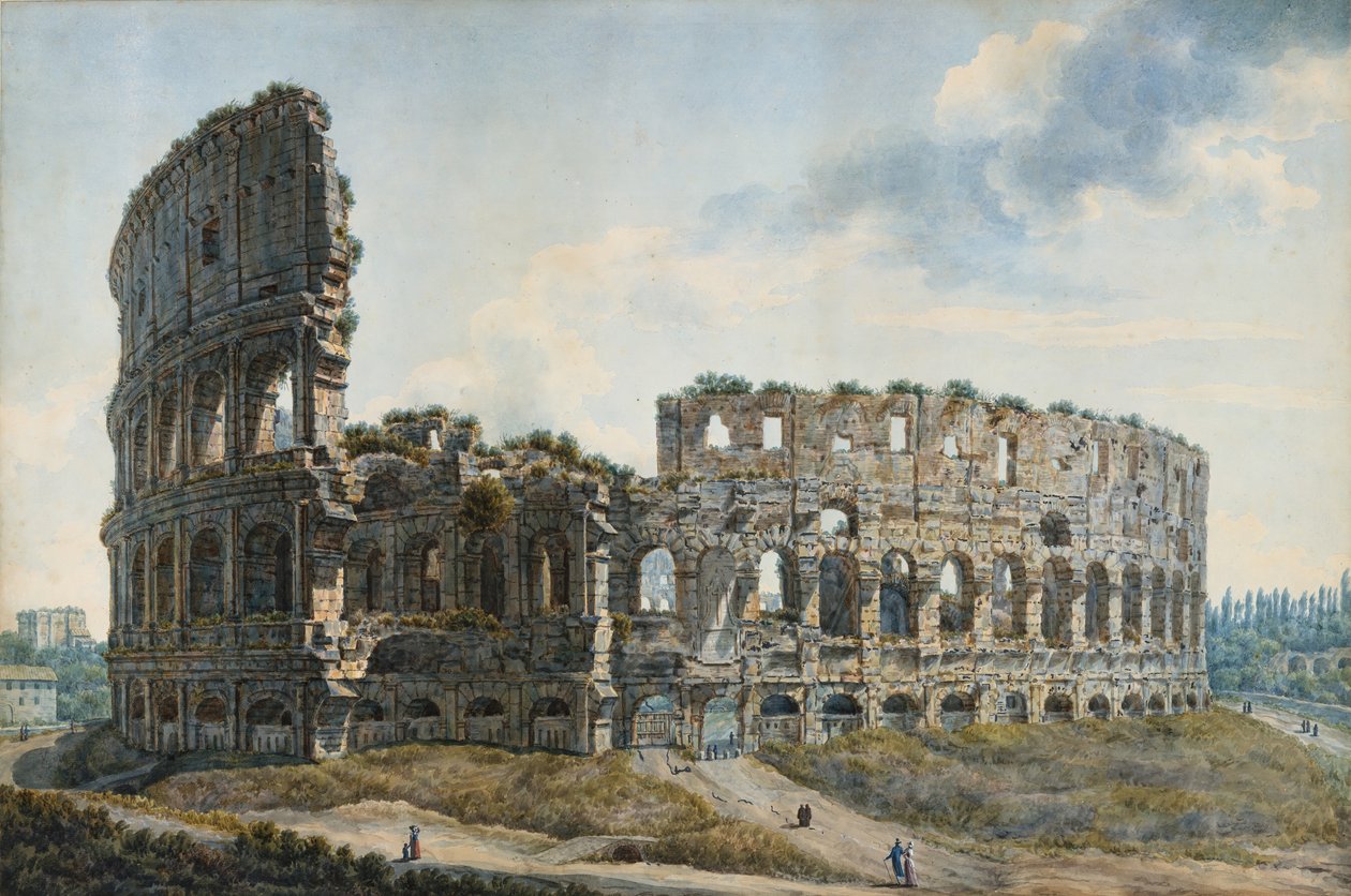 Colosseum, Roma, n.d. av Louis Ducros