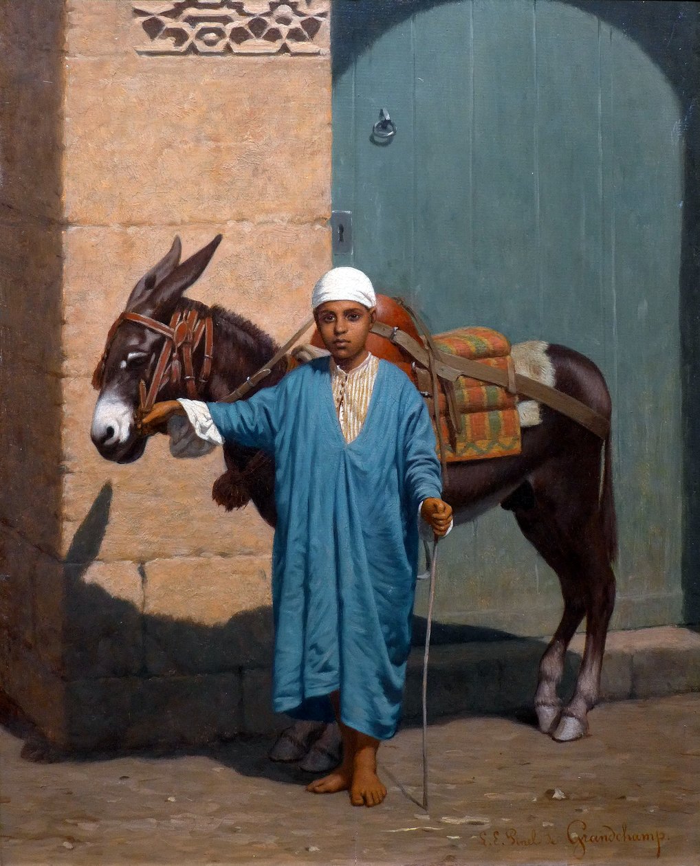 Barnet og eselet hans av Louis Emile Pinel de Grandchamp