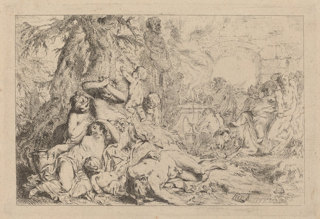 Silenus-marsjen av Louis Felix de la Rue