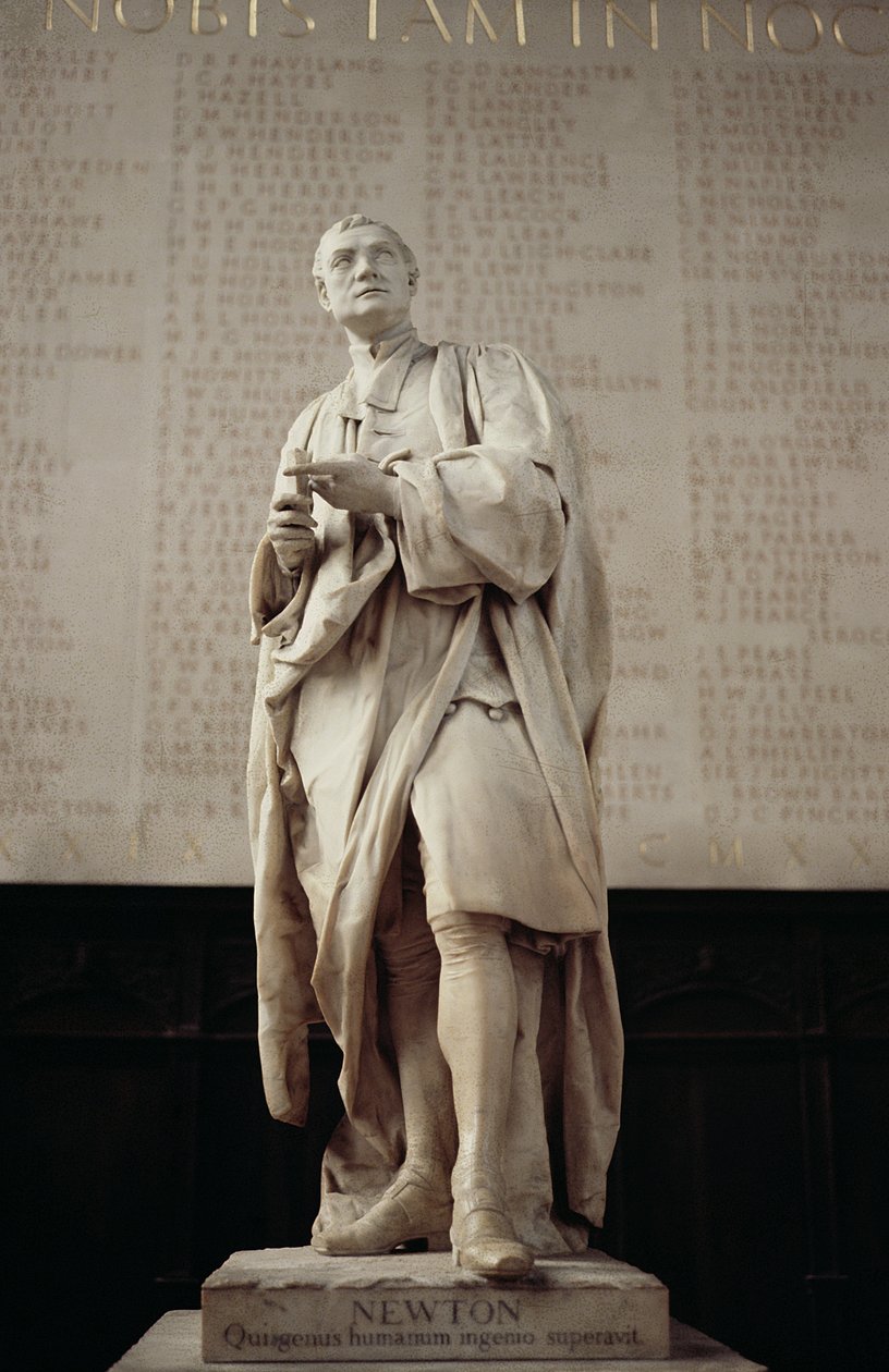 Sir Isaac Newton (1642-1727) (marmor) av Louis Francois Roubillac