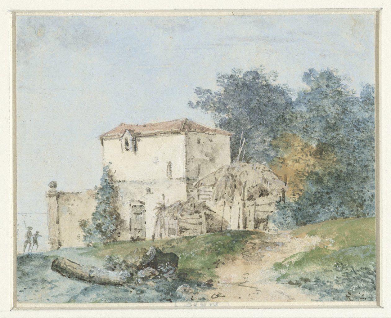 Landsted i et landskap av Louis Gabriel Moreau