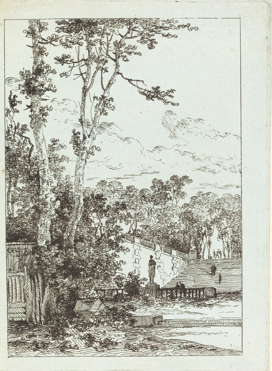 Forlatt park av Louis Gabriel Moreau the Elder