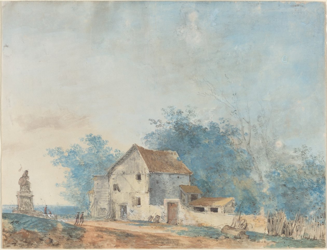 Landskap av Louis Gabriel Moreau the Elder