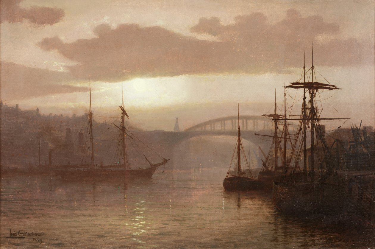 Sunderland havn, 1899 av Louis Grimshaw