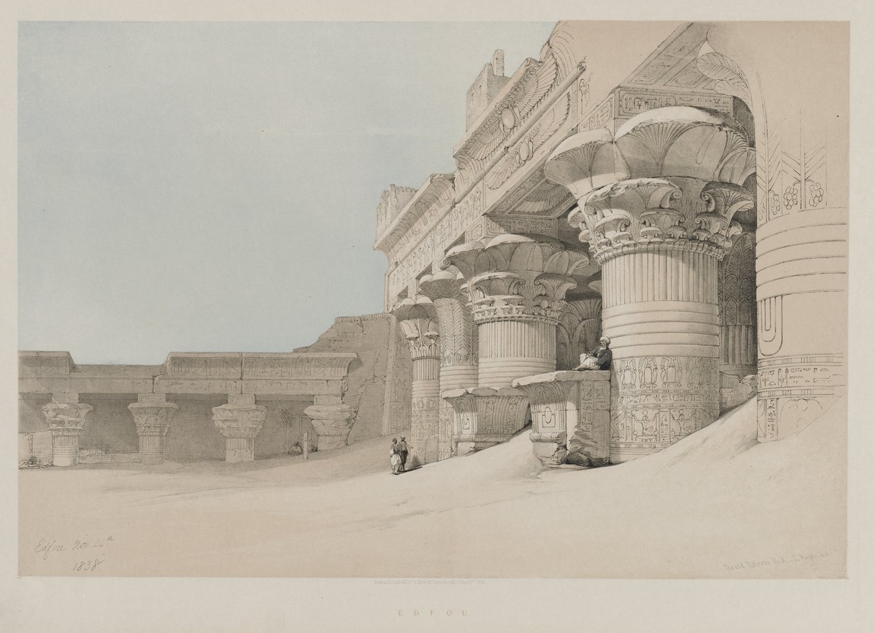 Egypt og Nubia, bind II: Edfou, 1846. av Louis Haghe