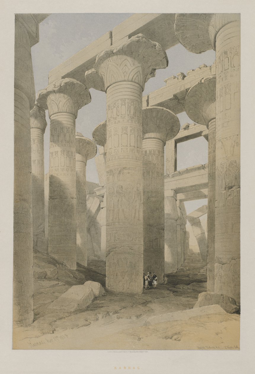Egypt og Nubia, bind II: Karnac av Louis Haghe