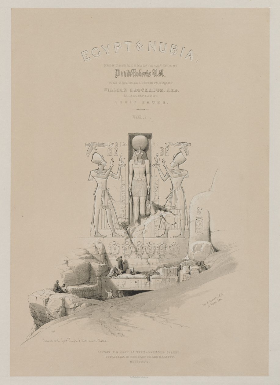 Egypt og Nubia, bind I: Frontispice, 1846. av Louis Haghe