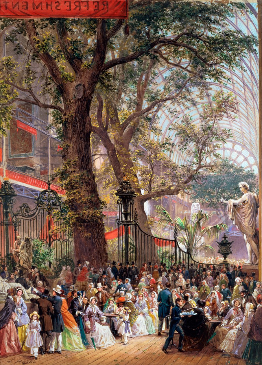 Stor utstilling, 1851: interiør av Louis Haghe