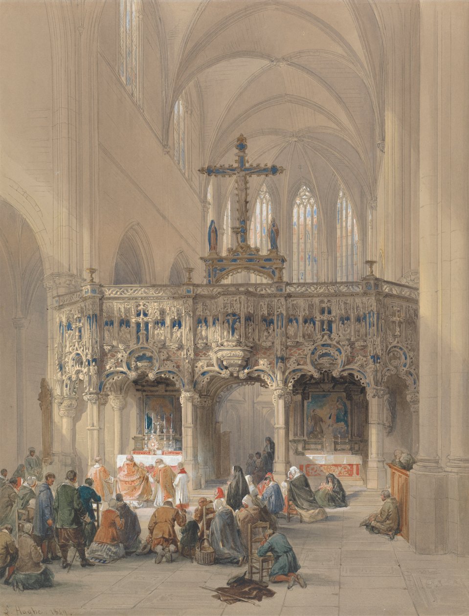 St. Michael's Mount, Ultrecht av Louis Haghe