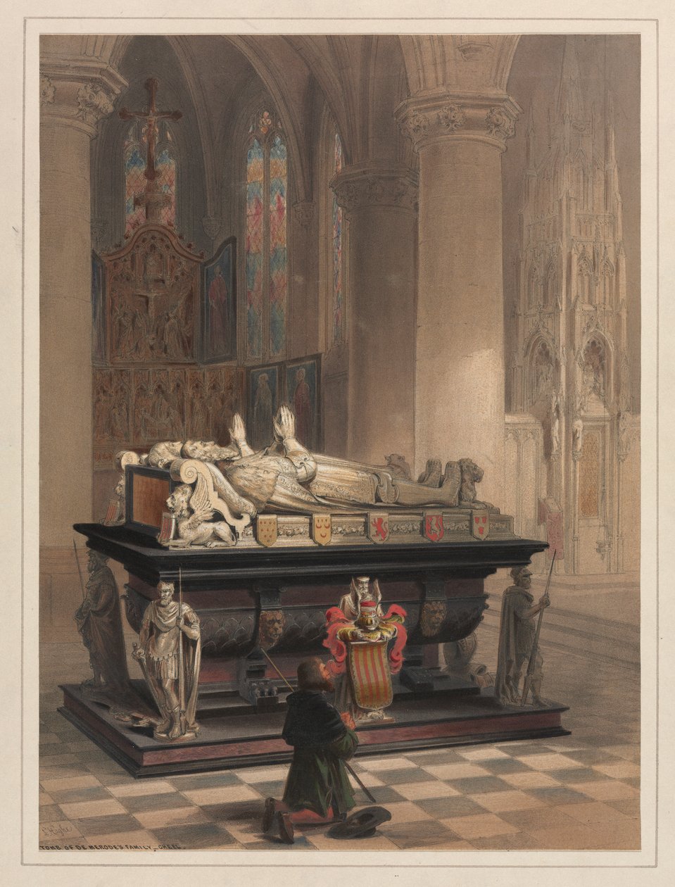 Graven til Merodes-familien, Gheel. av Louis Haghe