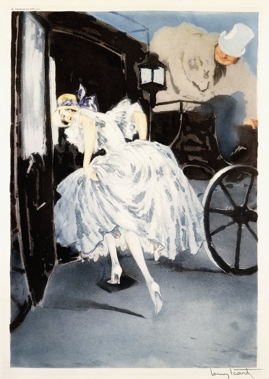 Avgang, ca. 1941 (etsing og tørrpunkt) av Louis Icart