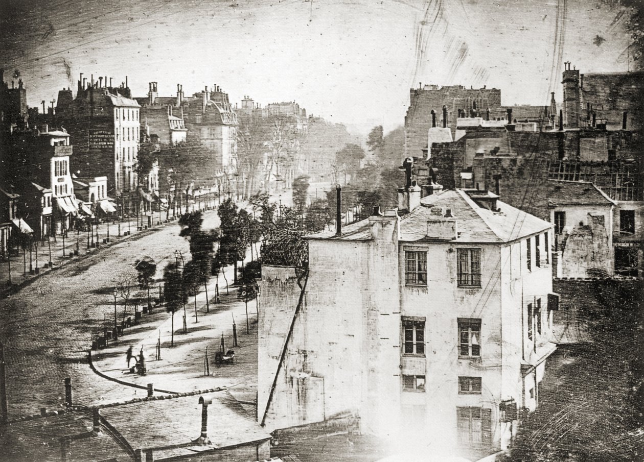 Boulevard du Temple av Daguerre av Louis Jacques Mande Daguerre