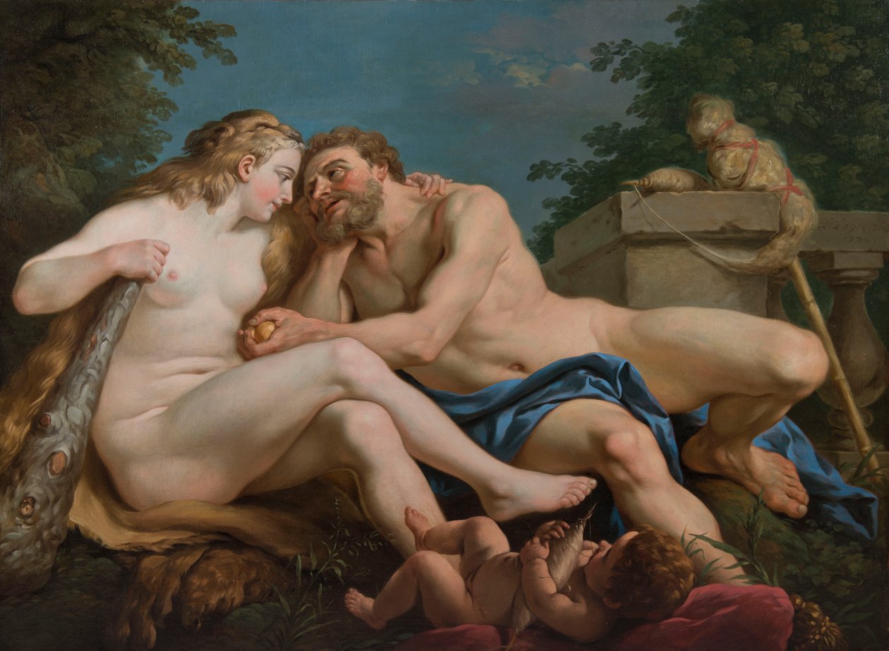Hercules og Omphale av Louis Jean François Lagrenée