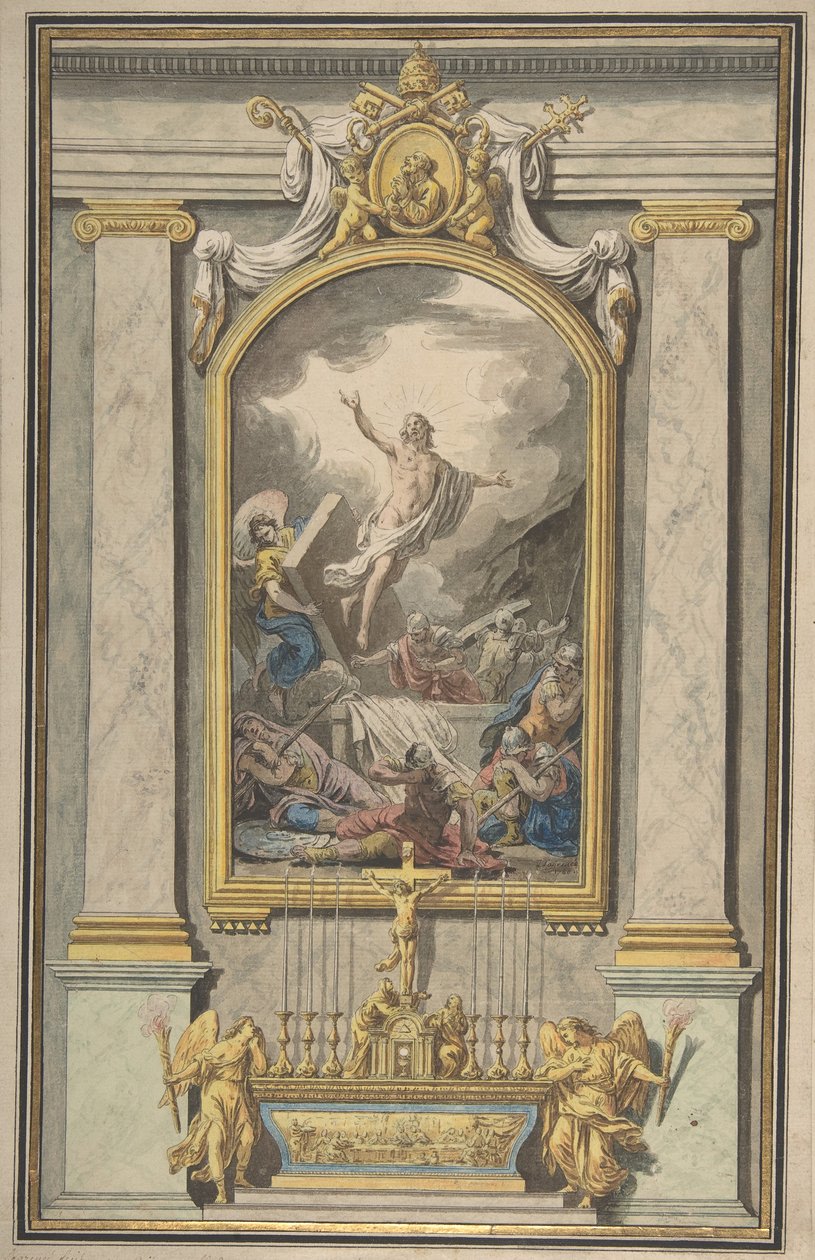Oppstandelsen, ca. 1760. av Louis Jean François Lagrenée