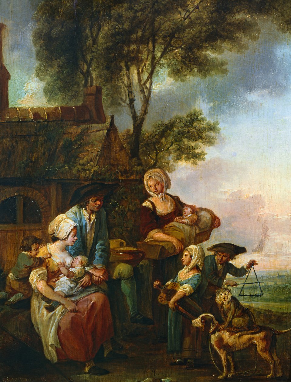 Hurtigringspilleren av Louis Joseph (1731 98) Watteau