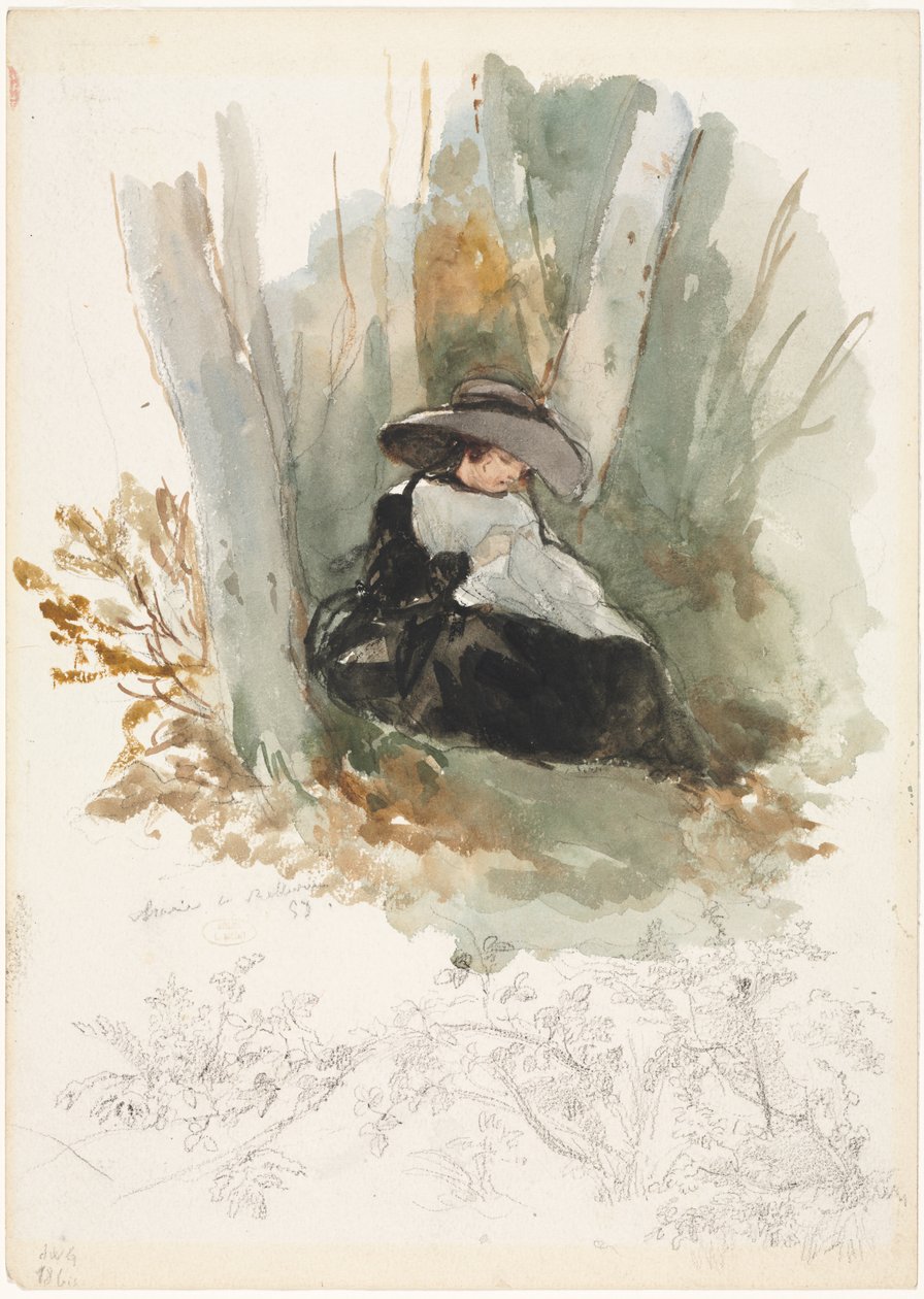 Mary på Bellevue, 1858. av Louis Joseph Gallait