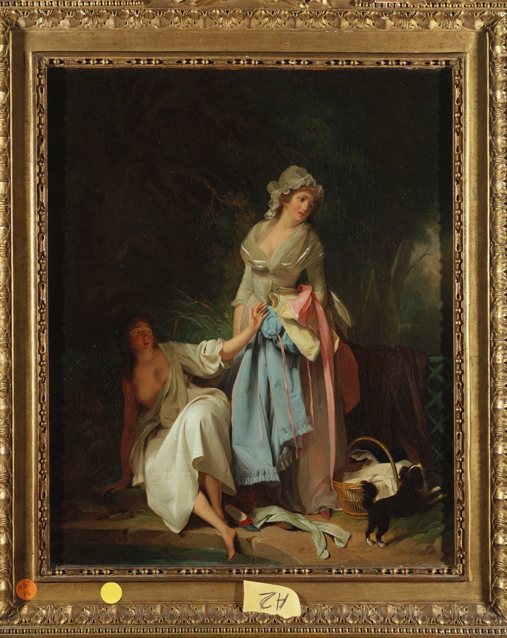 Bademannen overrasket av Louis Leopold Boilly