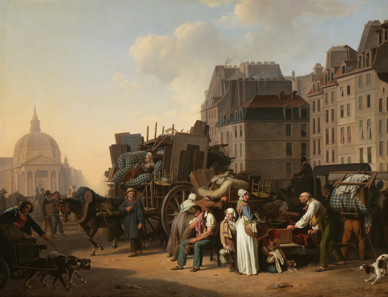 The Movings, 1822. av Louis Leopold Boilly