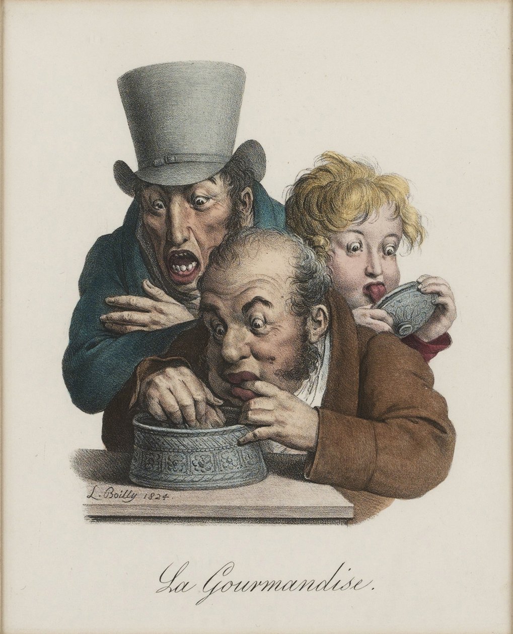 Fråtsingen, 1824-1825 av Louis Leopold Boilly