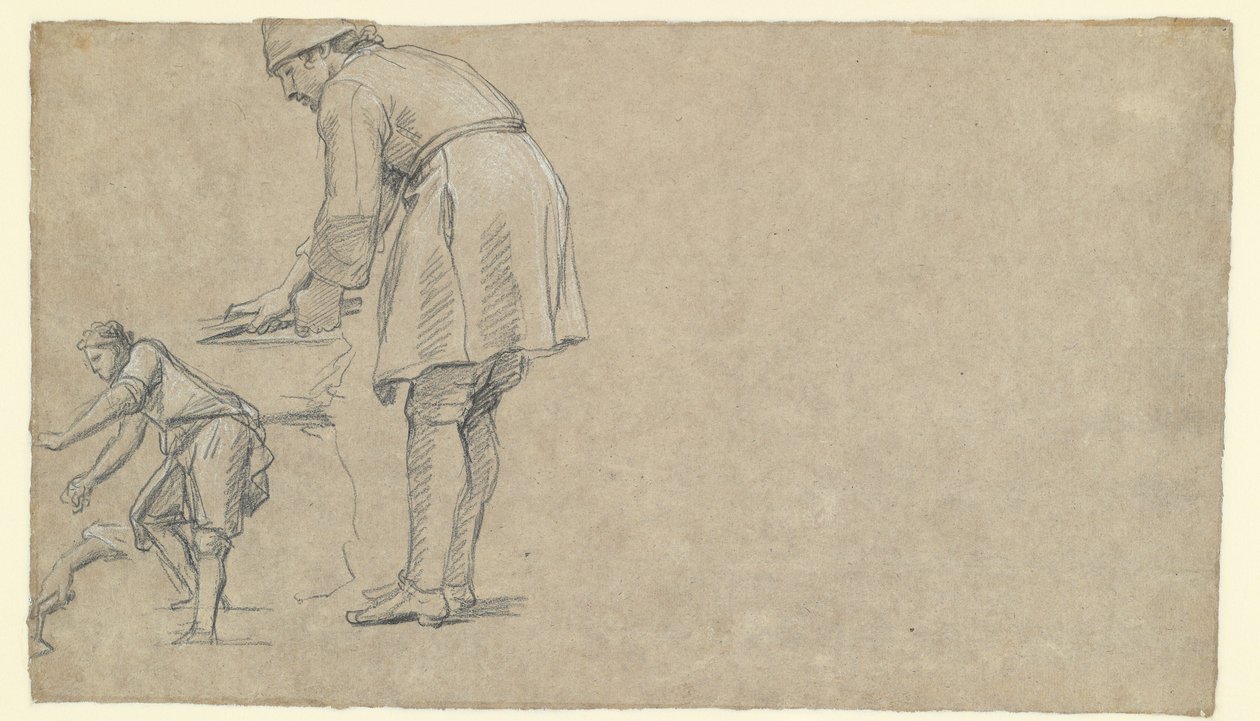 Figurstudier (verso) av Louis Licherie de Beurie