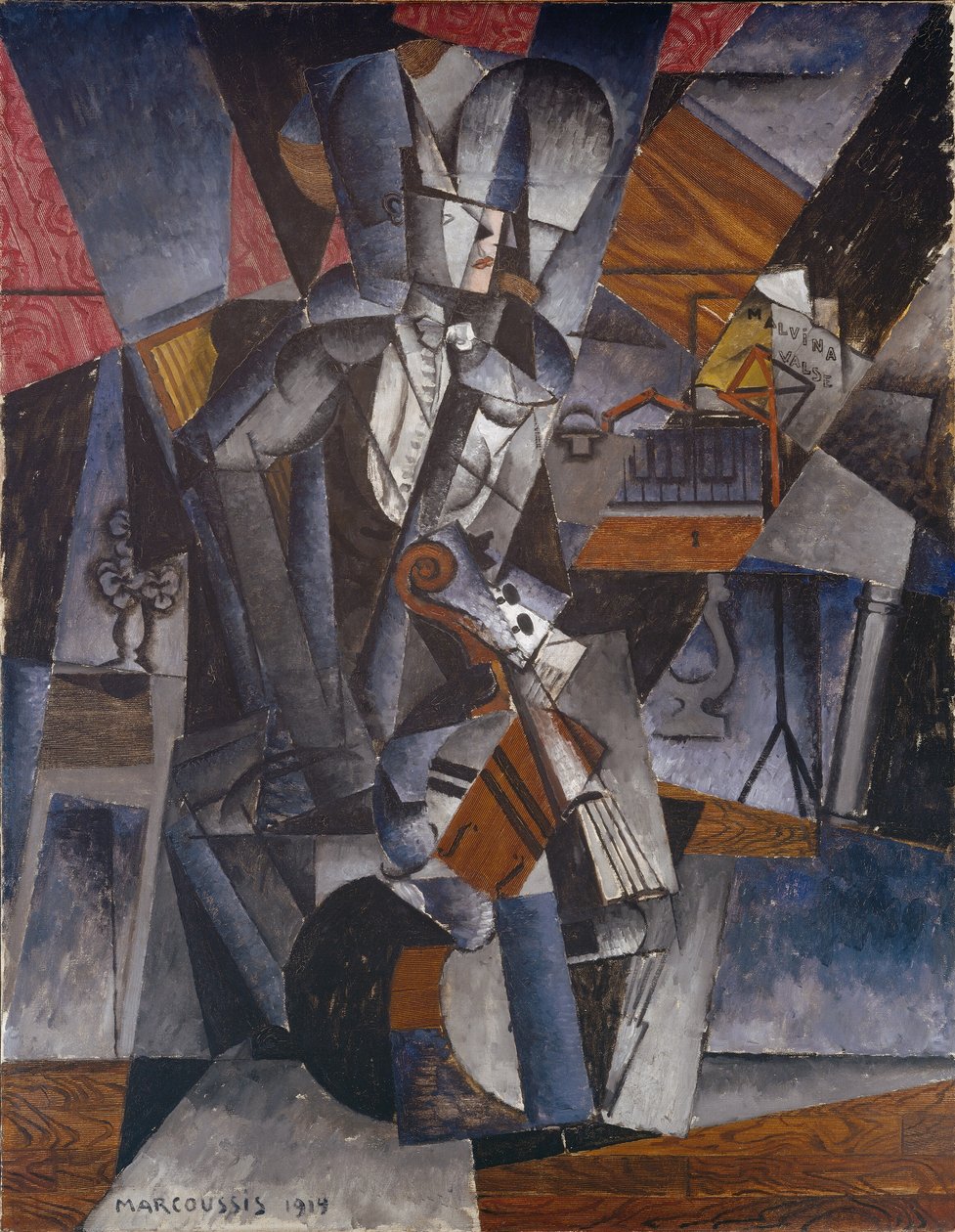 Musikeren, 1914. av Louis Marcoussis
