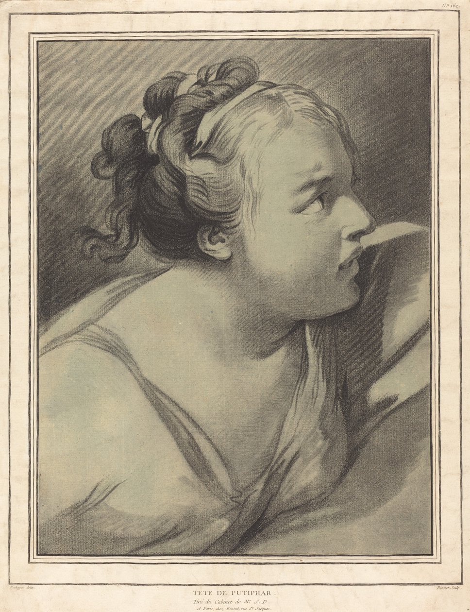 Leder for Potifar Potifars kone, 17701780. av Louis Marin Bonnet