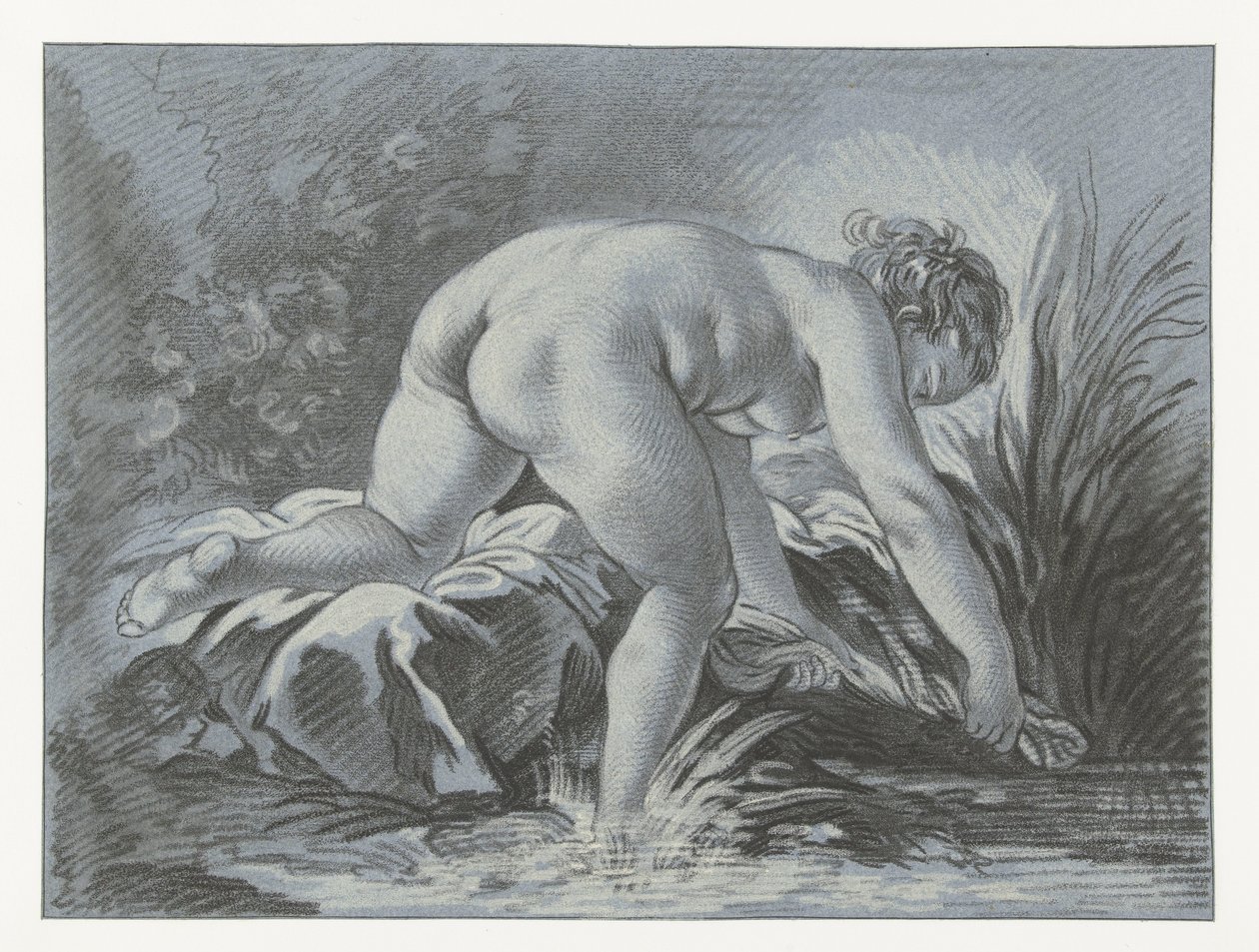 Kvinne vasker la laveuse av Louis Marin Bonnet
