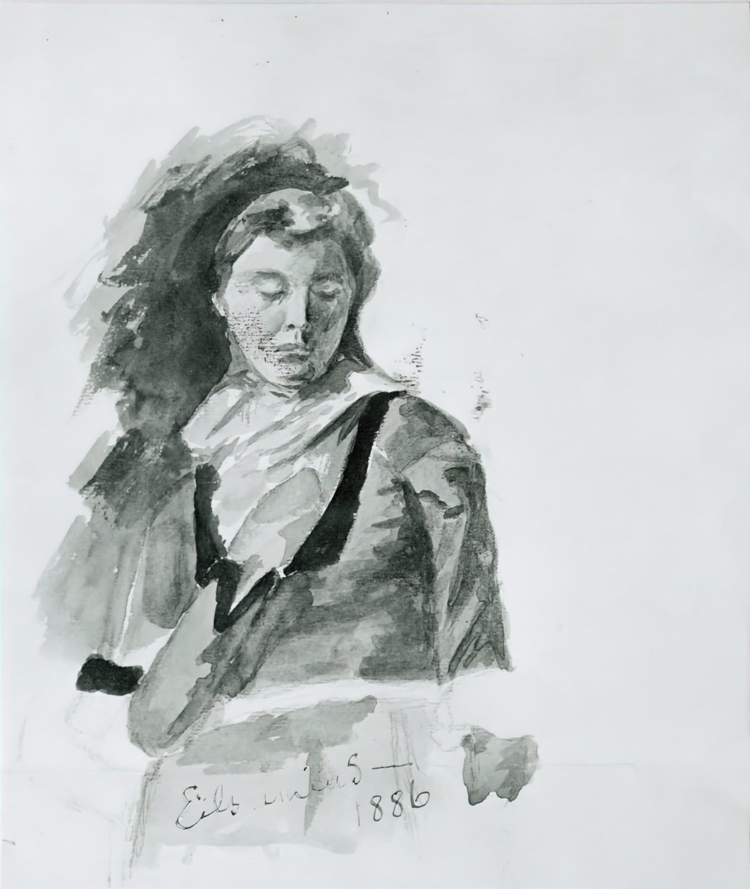 Kvinnefigur, 1886. av Louis Michel Eilshemius