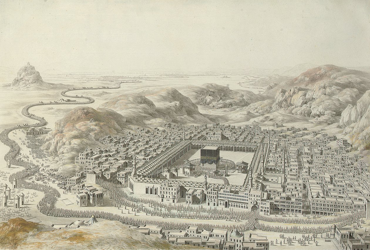 Mekka, 1787 av Louis Nicolas de Lespinasse
