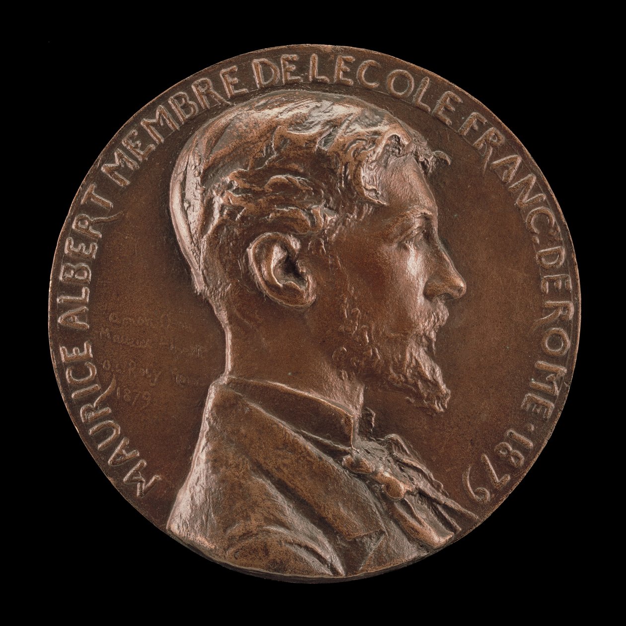 Maurice Albert, 1854-1907, 1879. av Louis Oscar Roty