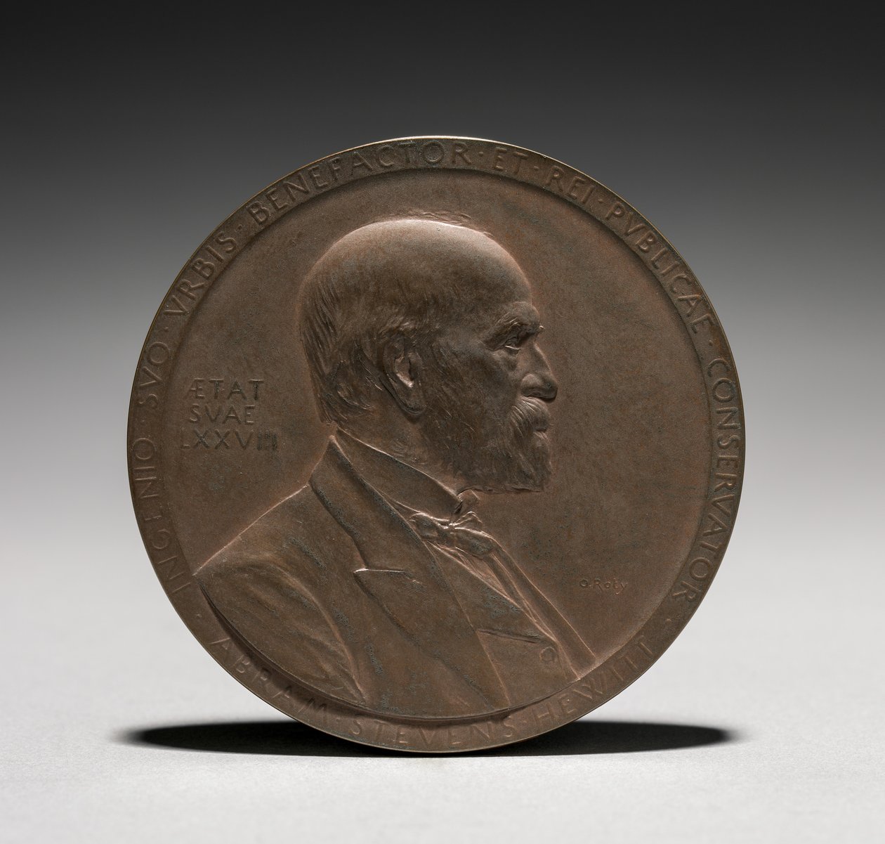 Medalje: Abram Stevens Hewitt, 1875-1925. av Louis Oscar Roty