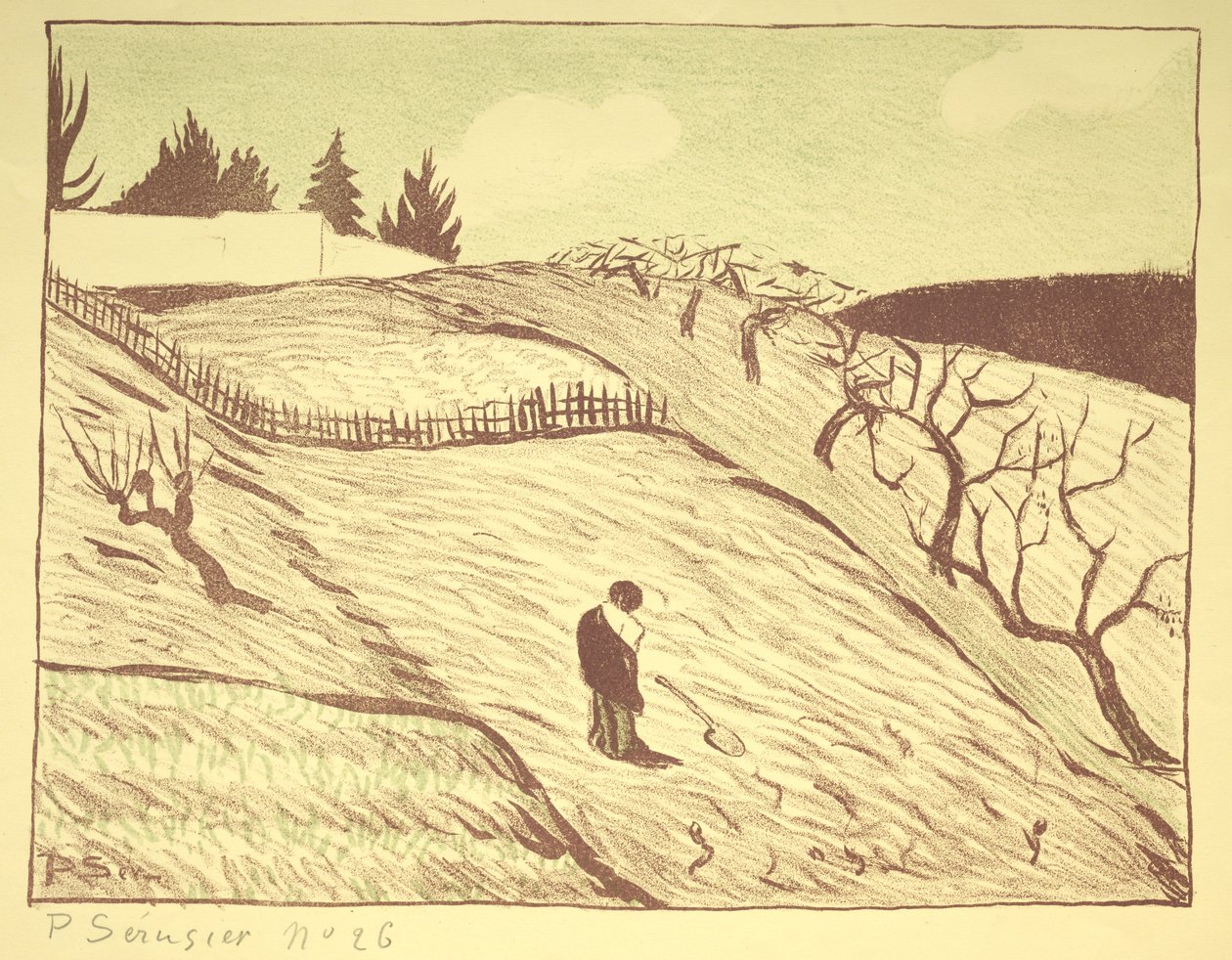 Landskap, 1893. av Louis Paul Henri Sérusier