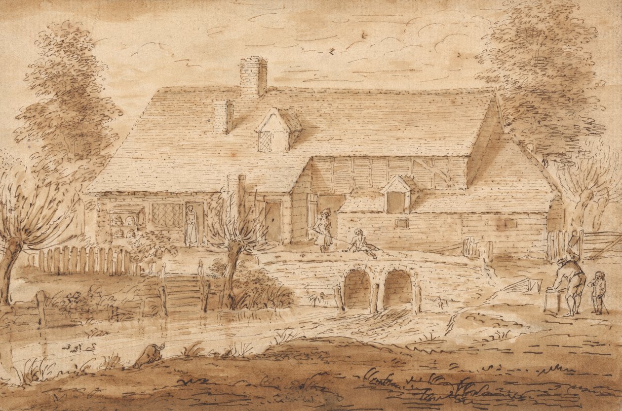 Utsikt nær Aldenham, Herts av Louis Philippe Boitard
