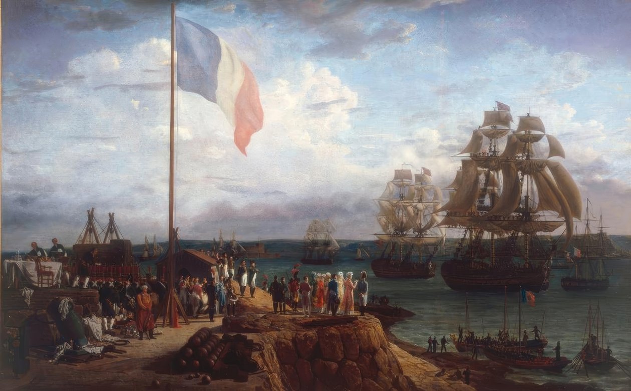 Napoleon I og keiserinne Marie-Louise være av Louis Philippe Crepin