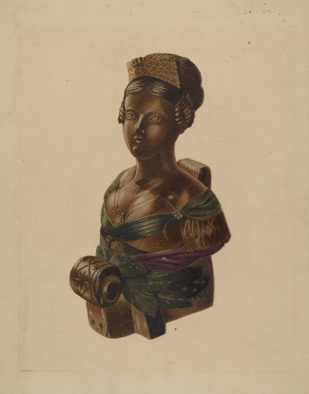 Figurhode, c. 1937. av Louis Plogsted