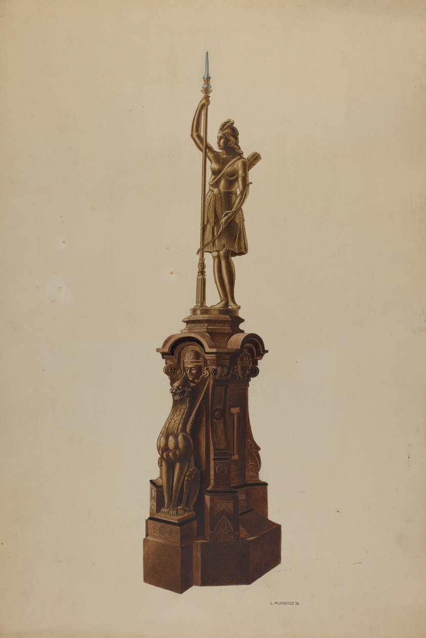 Newel Post, 1938. av Louis Plogsted