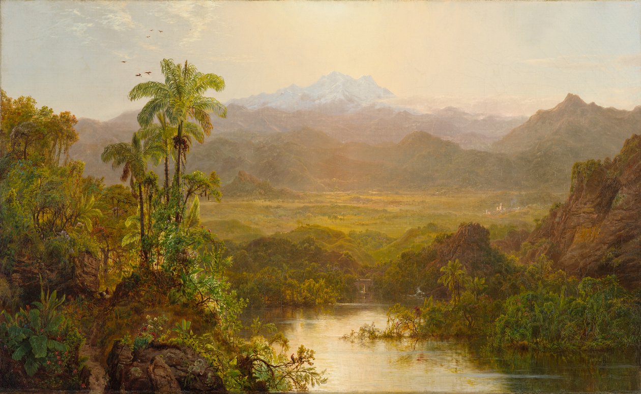 Landskap i Ecuador, 1859 av Louis Rémy Mignot