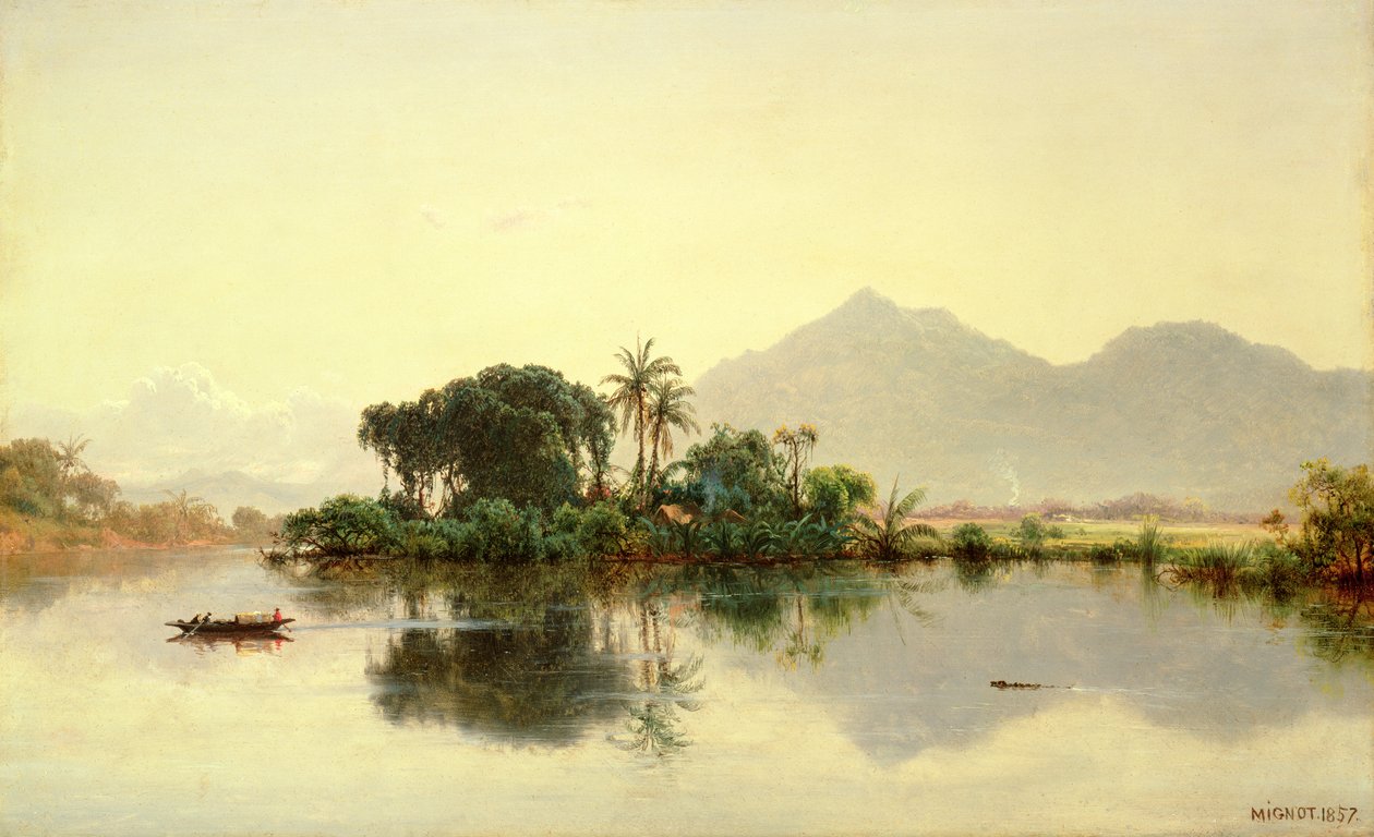 På Orinoco, Venezuela, 1857 av Louis Rémy Mignot