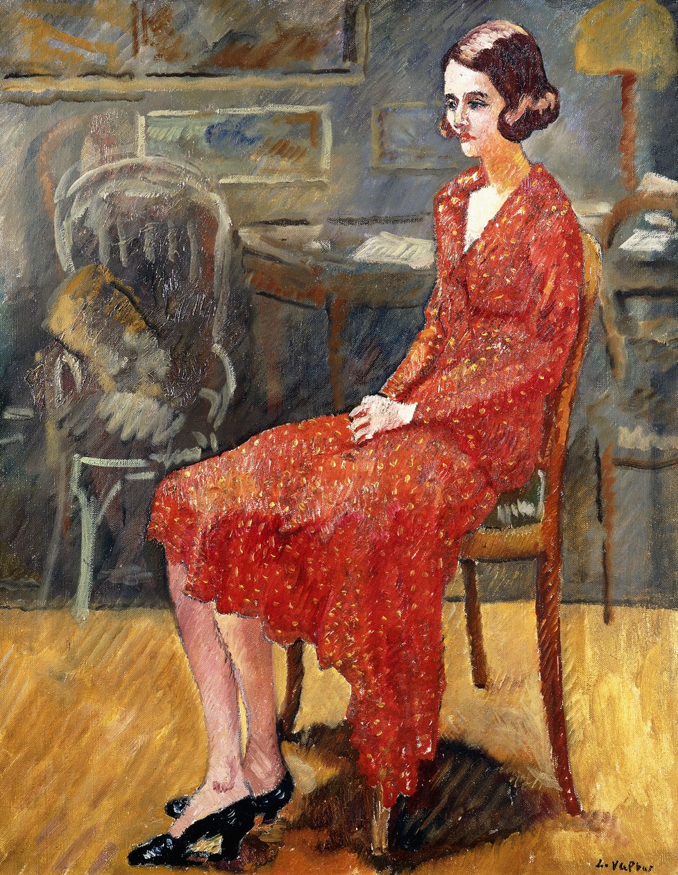 Miss Suzanne, sittende; Miss Suzanne, sittende av Louis Valtat