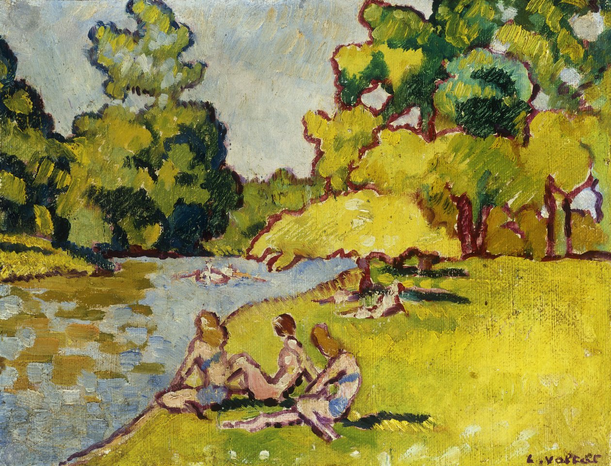 Badegjestene; Svømmere av Louis Valtat