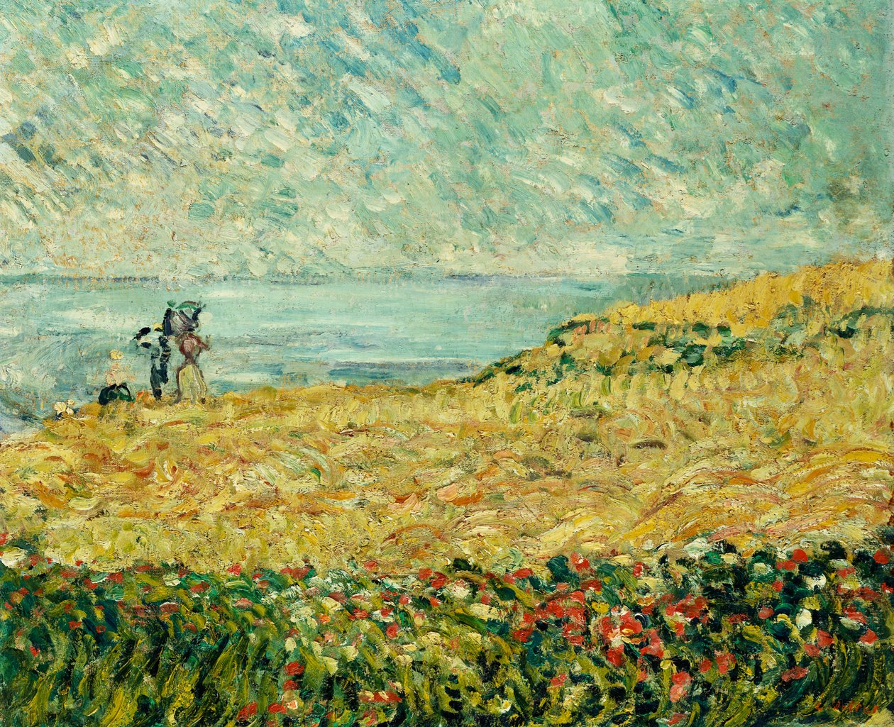 The Walk (olje på lerret) av Louis Valtat