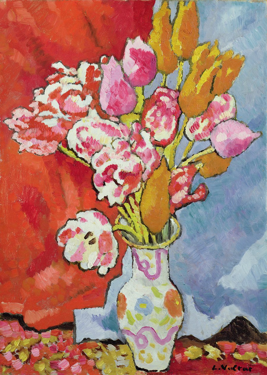 Tulipaner, ca. 1935 (olje på lerret) av Louis Valtat